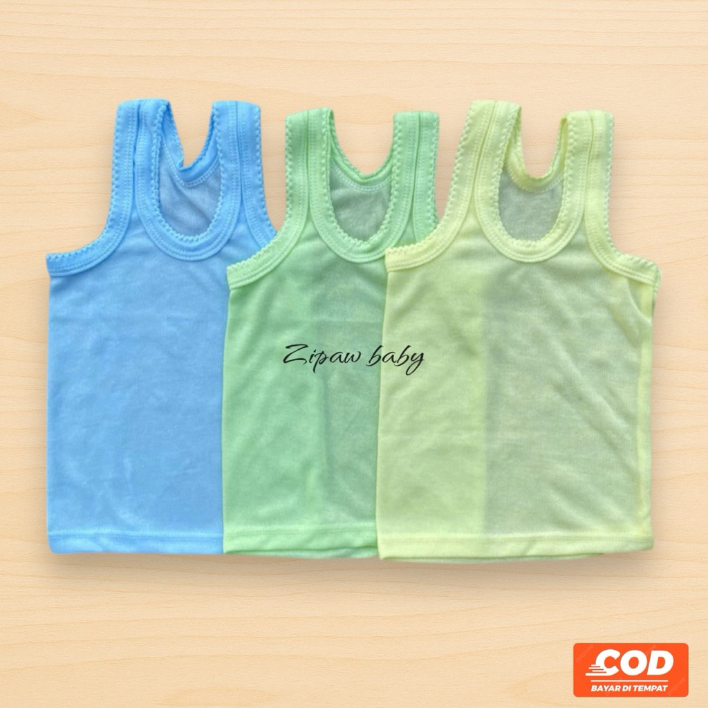 Singlet Bayi Anak Kaos Dalam Bayi Anak Halus 0-10 Tahun Unisex Laki Perempuan