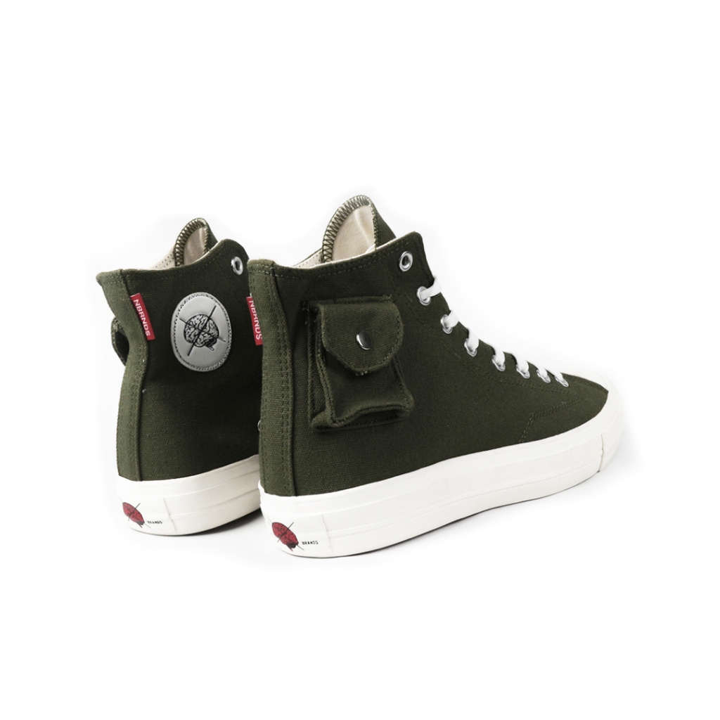 NOBRANDS FOOTWEAR - TPS HIGH CARGO OLIVE GREEN - SEPATU SNEAKERS PRIA WANITA
