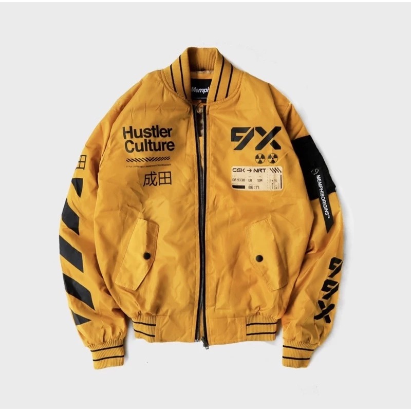 JAKET VARSITY COWOK HELCURT BLACK Divided Dengan Kerah Bolak-Balik  Pria