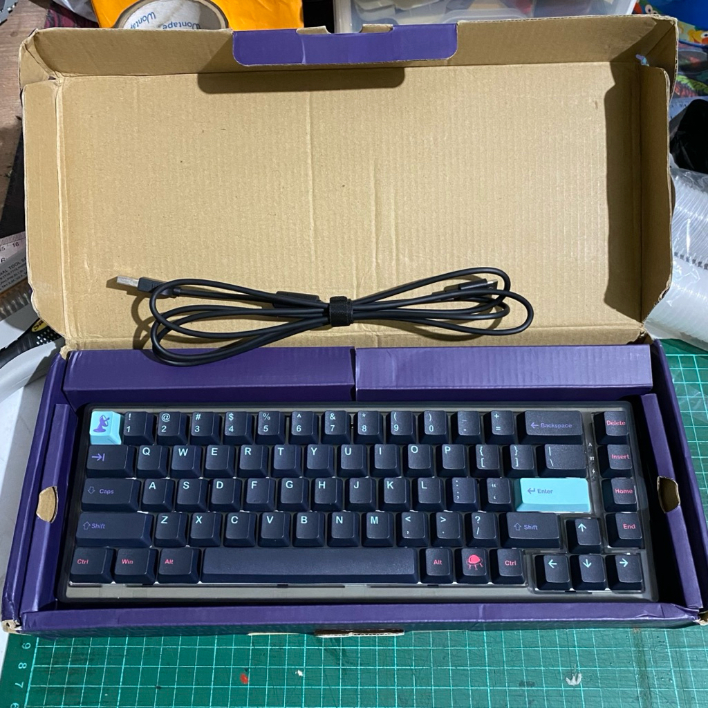 voyager68 milky way milkyway wireless press play keyboard mechanical