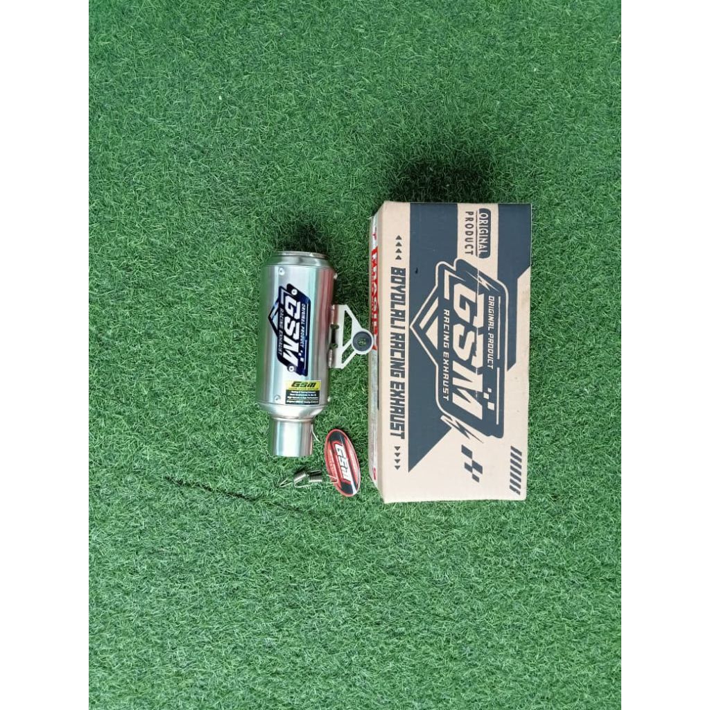 knalpot racing GP1 mini 15cm sarangan bor-boran free kardus original