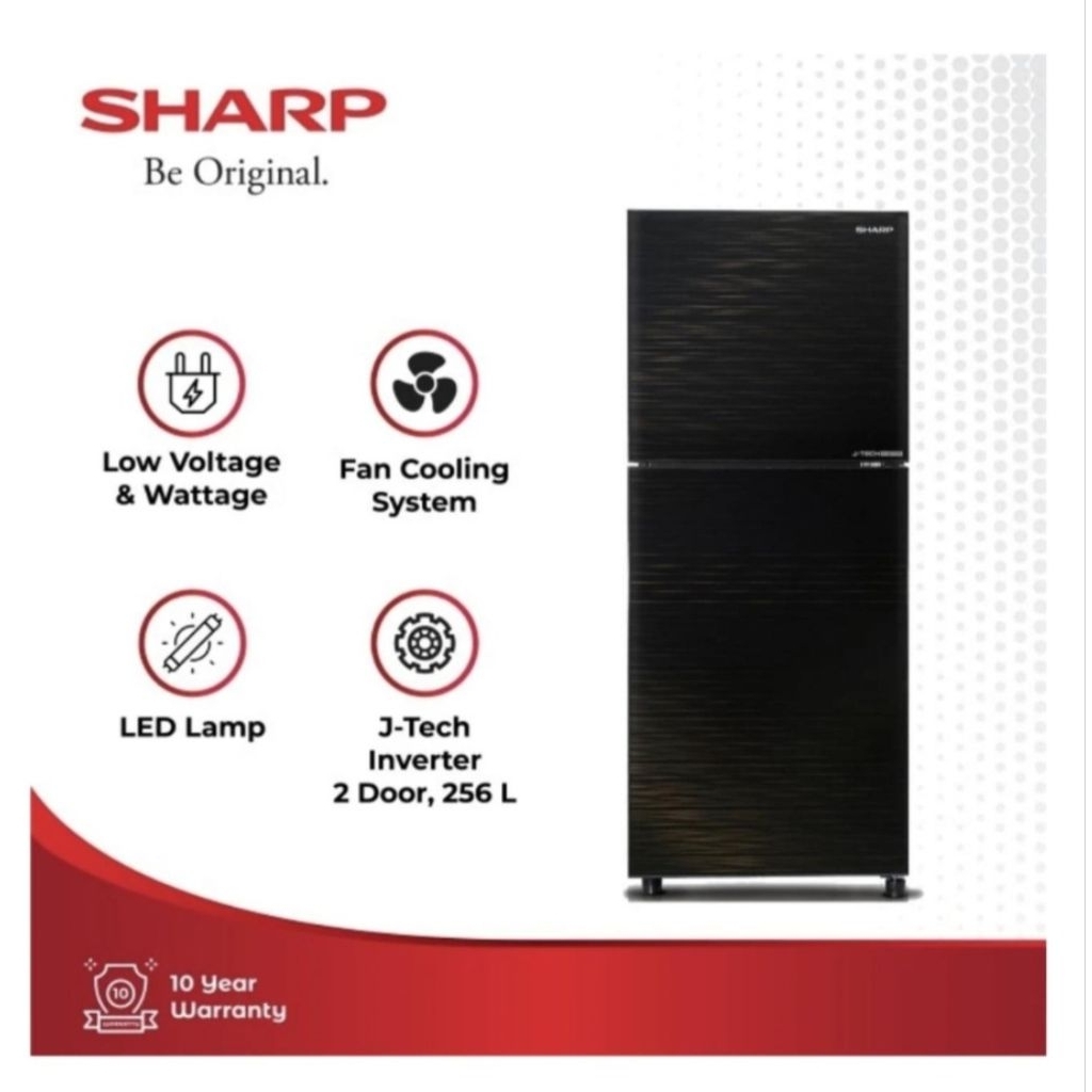 KULKAS SHARP 2PINTU INVERTER SJ 326 XI MK