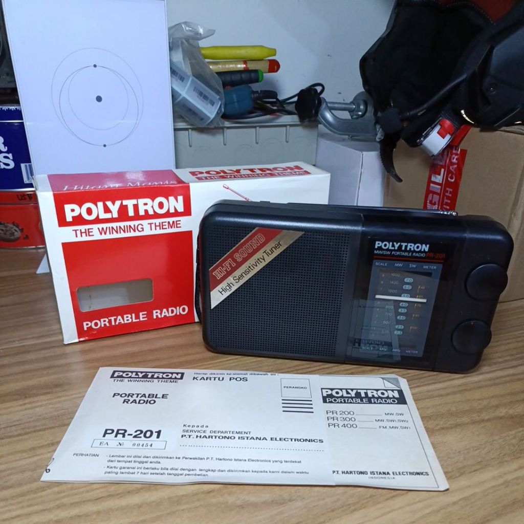 Radio Jadul Retro Vintage Polytron PR 201 New Old Stock