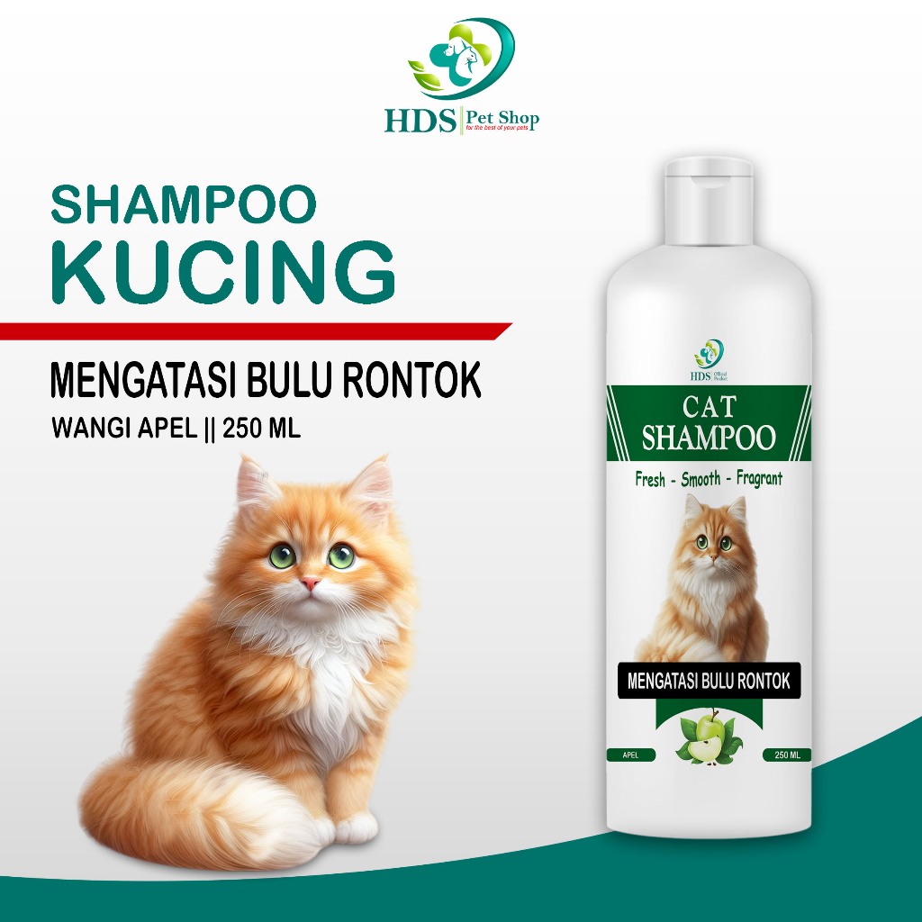 Shampoo Kucing Menumbuhkan Bulu Rontok Wangi Apel