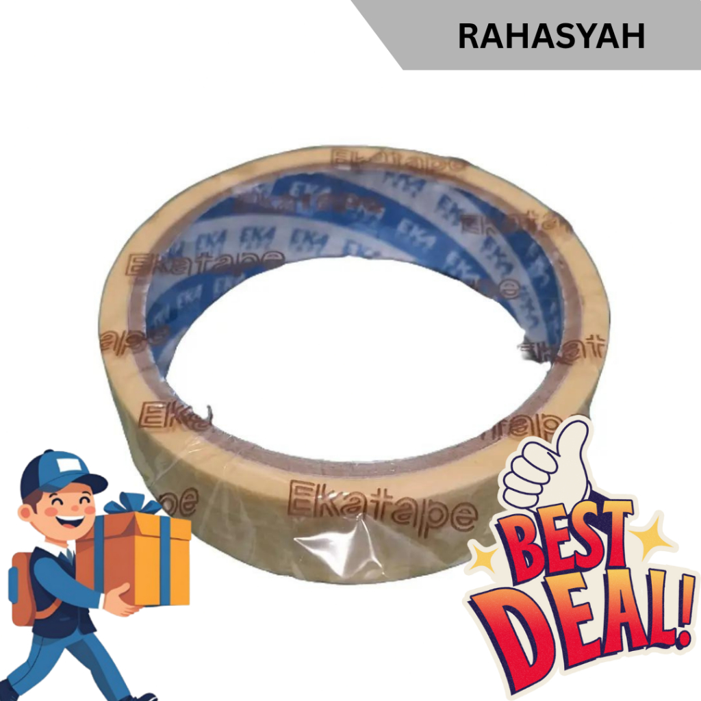 Lakban Kertas / Masking Tape merk Eka tape ukuran 24MM kuning