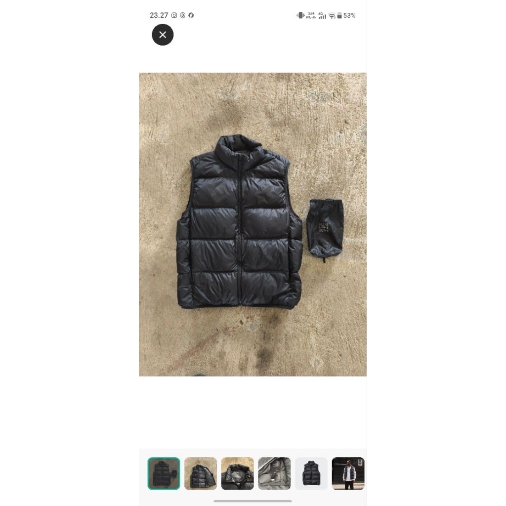 vest uniqlo ultralight
