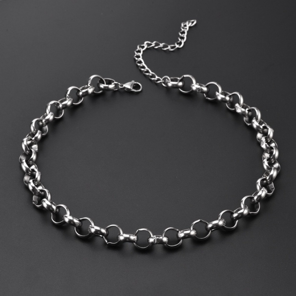 Yourma titanium -gelang titanium rantai unik pria wanita anti karat anti luntur