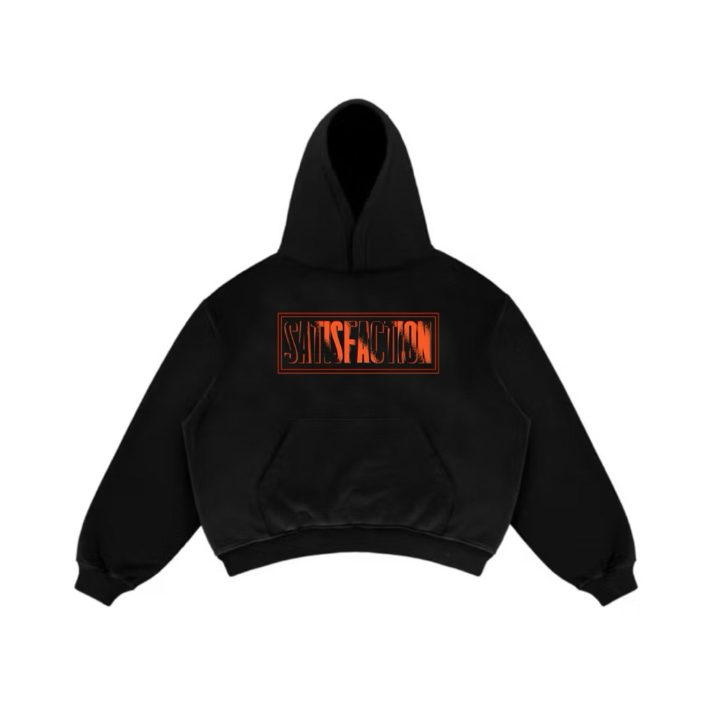 Satisfaction Hoodie Boxy 375GSM  Wepear Black