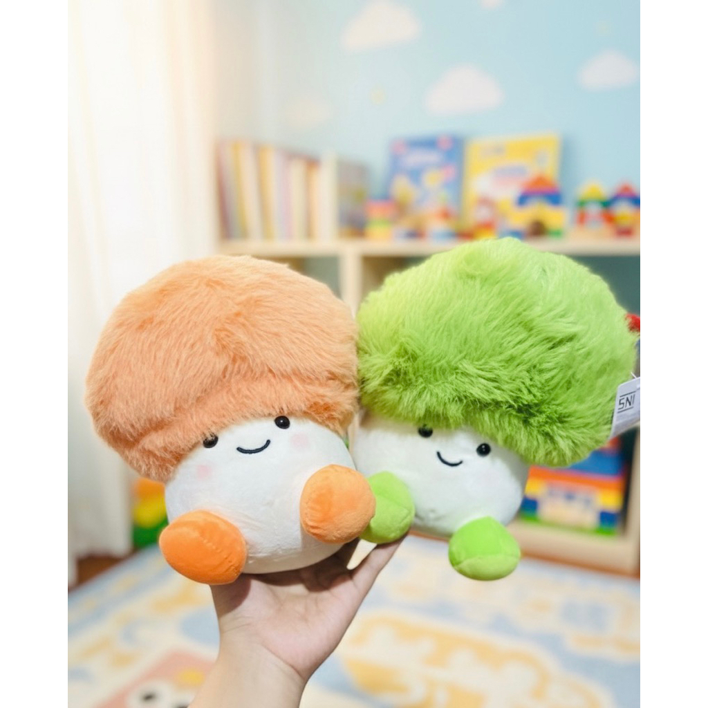 Mainan Boneka Anak Jamur Lucu Menggemaskan