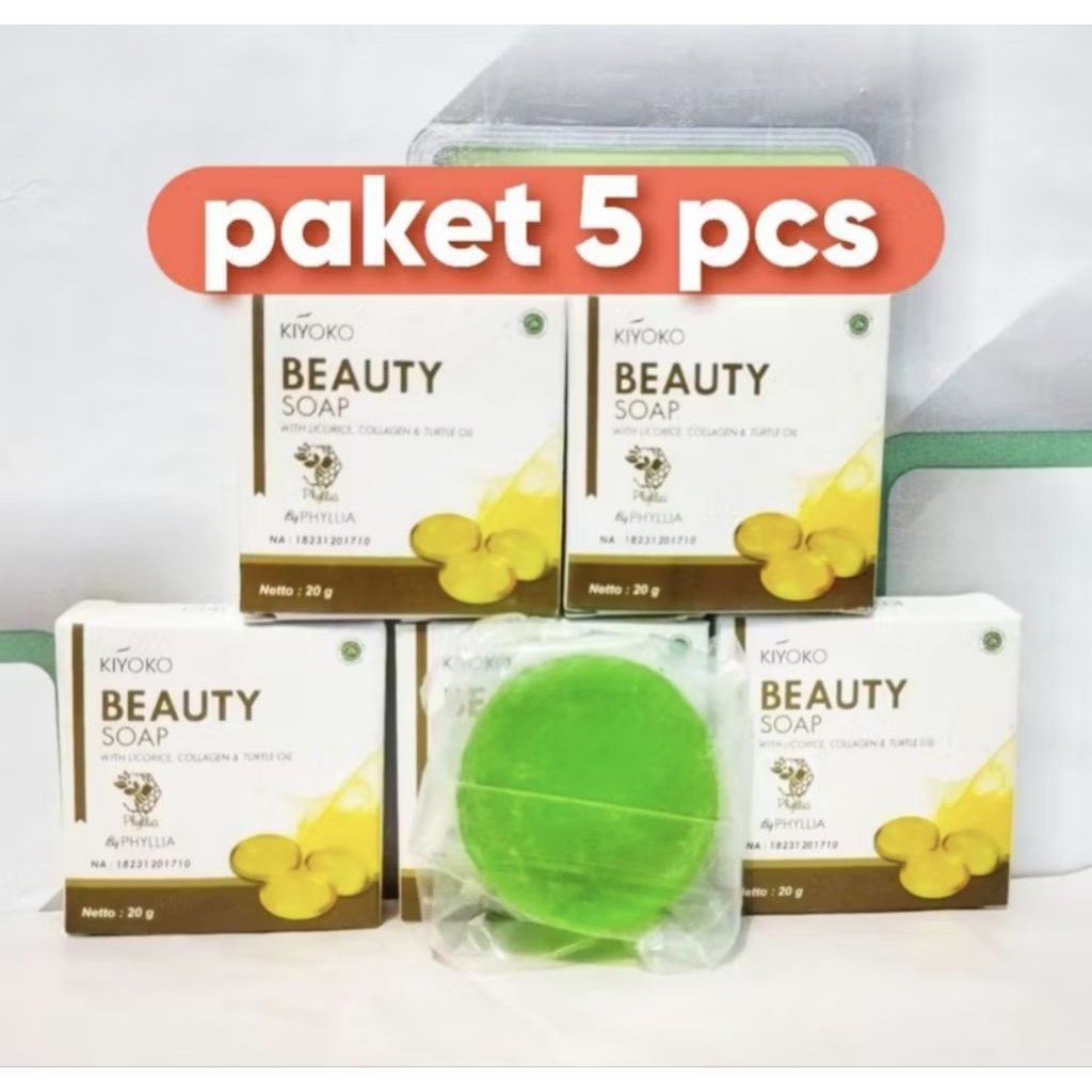 SBAUN KIYOKO ISI-5PCS BEAUTY SOAP ORIGINAL BPOM