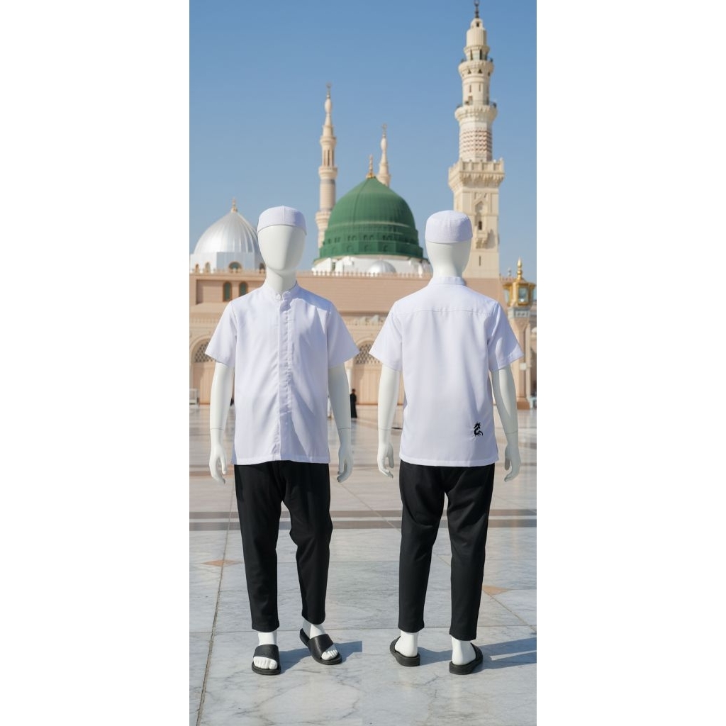 Kemeja Koko Kemko Aksen  Bordir Naga