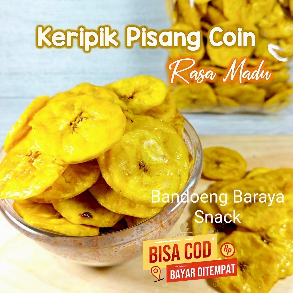 Keripik Pisang Koin Renyah Manis Legit Simadu 250g