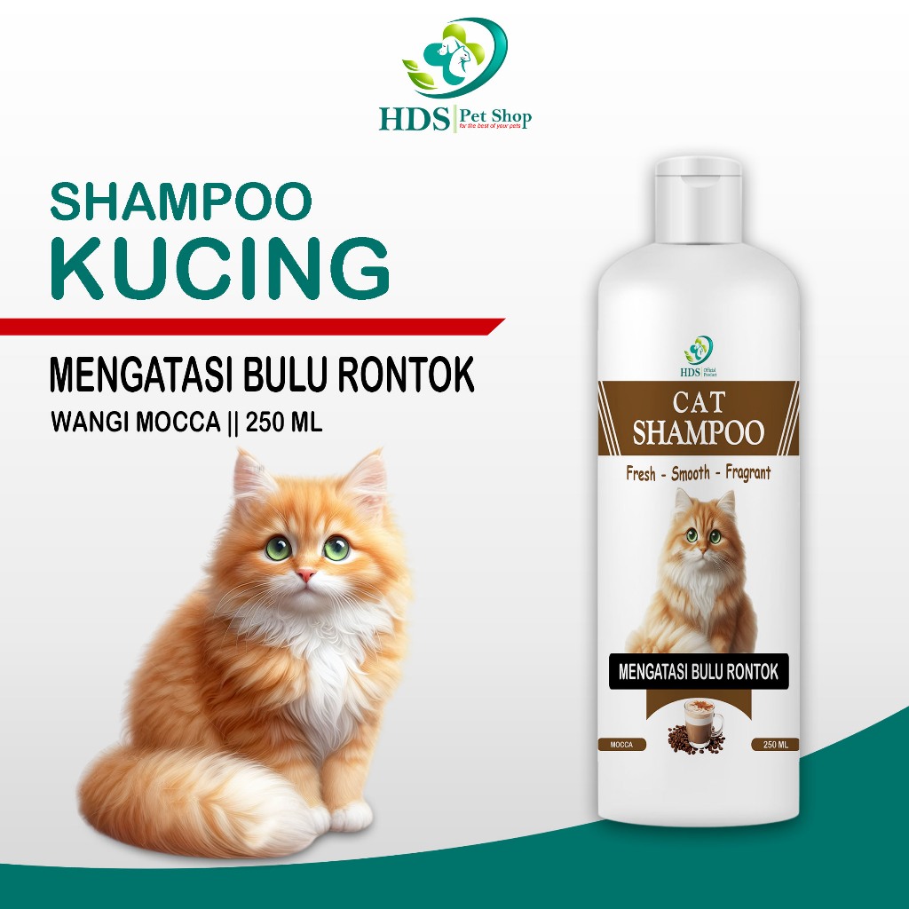 Shampoo Kucing Melembutkan Bulu Rontok Wangi Mocca