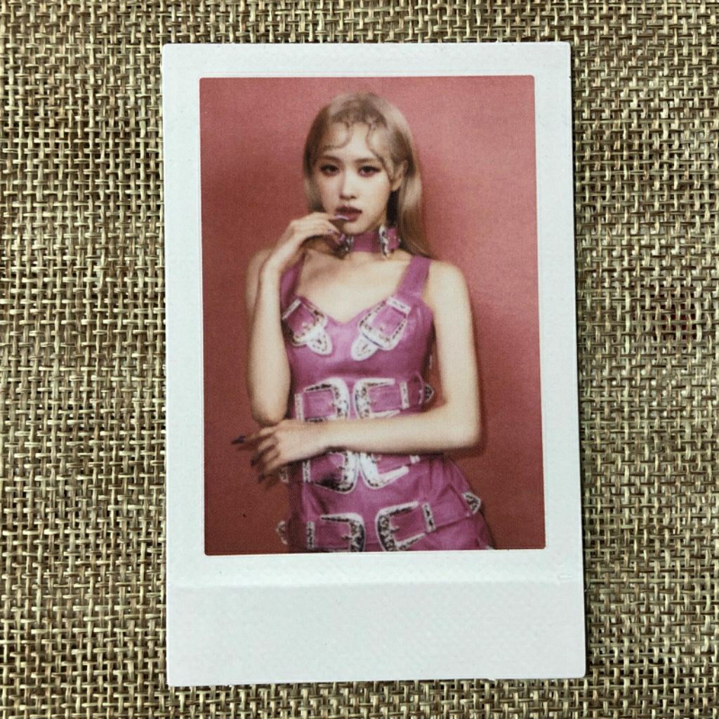 polaroid rose blackpink born pink album pink polaroid set (2)