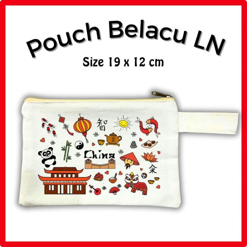Pouch Belacu Luar Negri China Souvenir Oleh Oleh Luar Negri