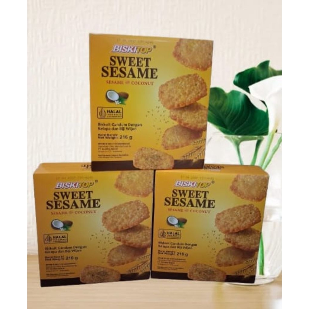 BISKITOP SWEET SESAME COCONUT 216GR