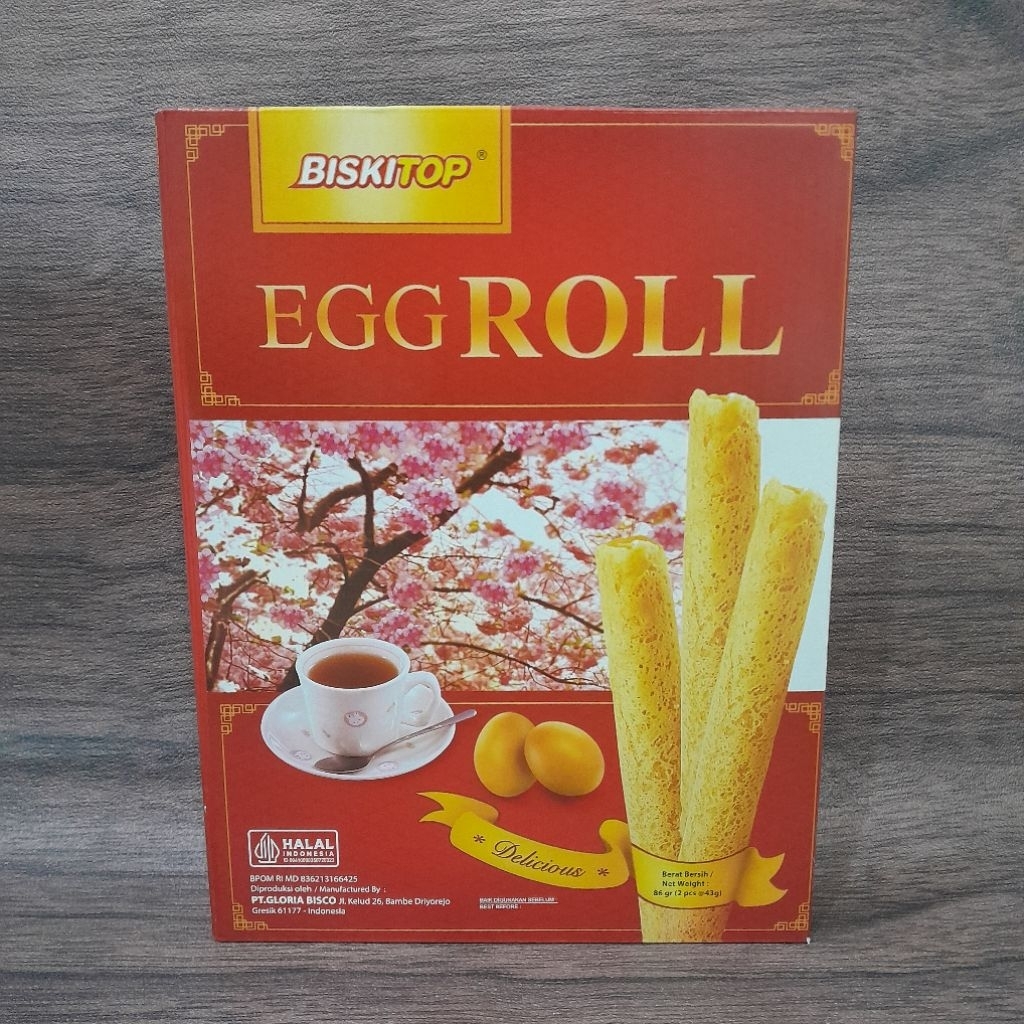 Biskitop Egg Roll 86gr