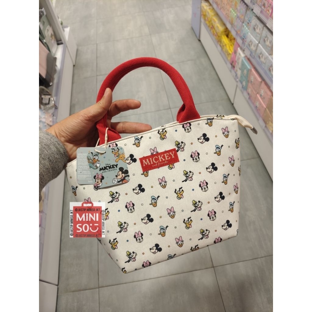 OH SOME Lunch Bag / Bento Bag / Tas Bekal DISNEY MICKEY MOUSE Collection (35x14x29cm)