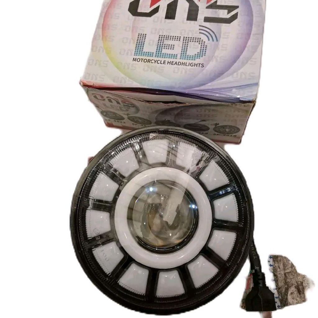 lampu daymaker 5,75 inch matahari headlamp bulat harley 5,75 inch super terang model matahari lampu 