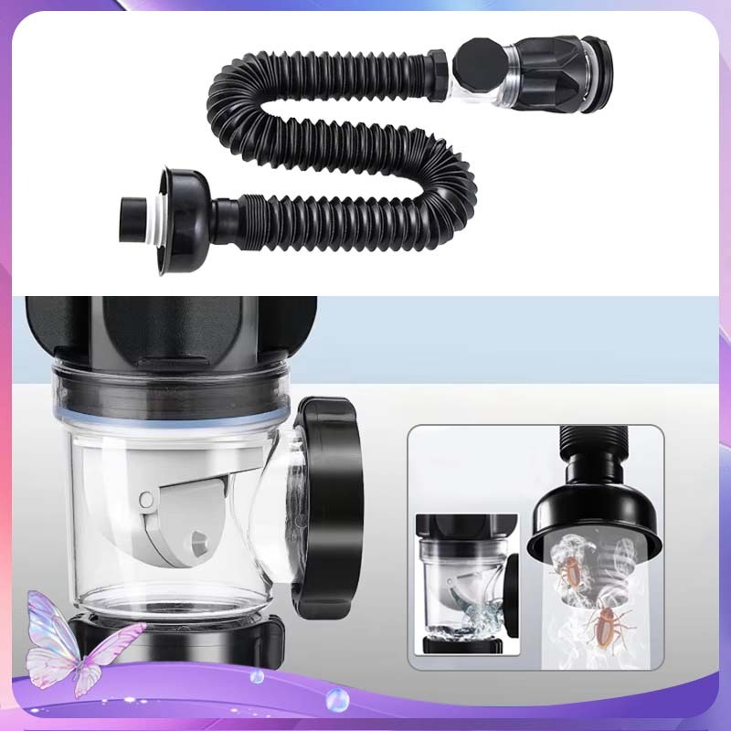 Selang Bak Cuci Piring Pipa Pembuangan Wastafel Sambungan Pipa Wastafel Cuci Piring Saluran Pembuang