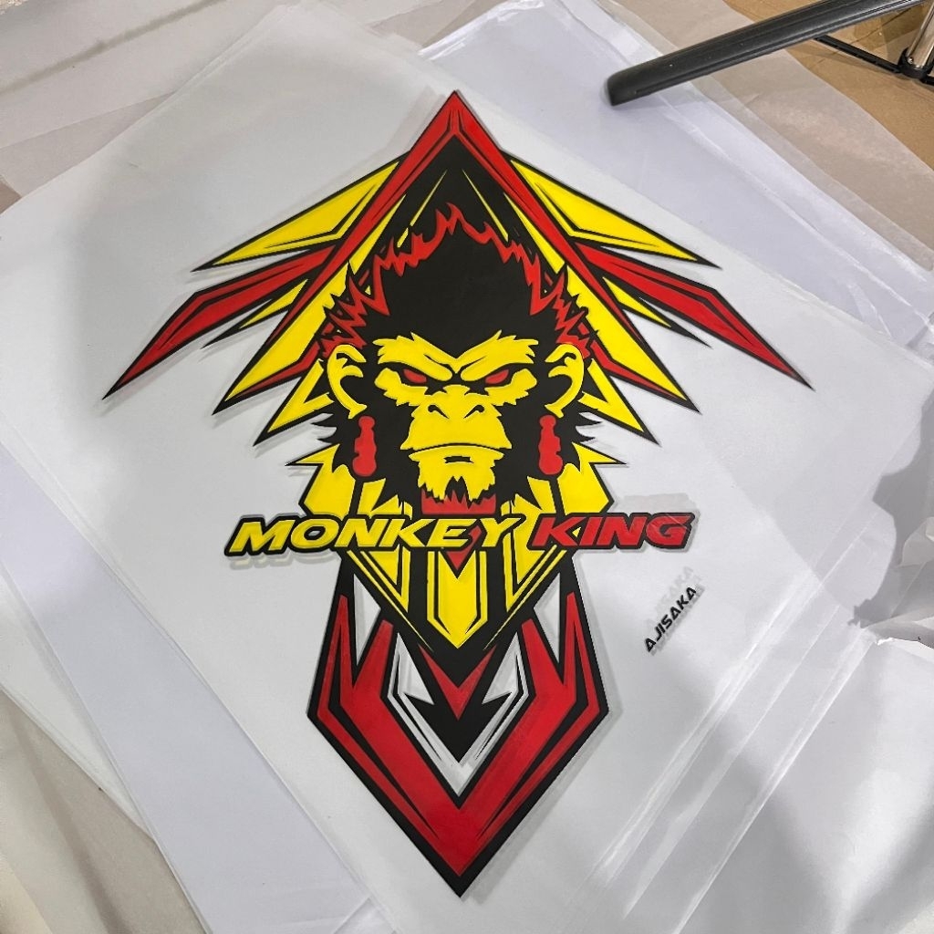 KERTAS SABLON 3 WARNA LAYANGAN / KUNING-MERAH