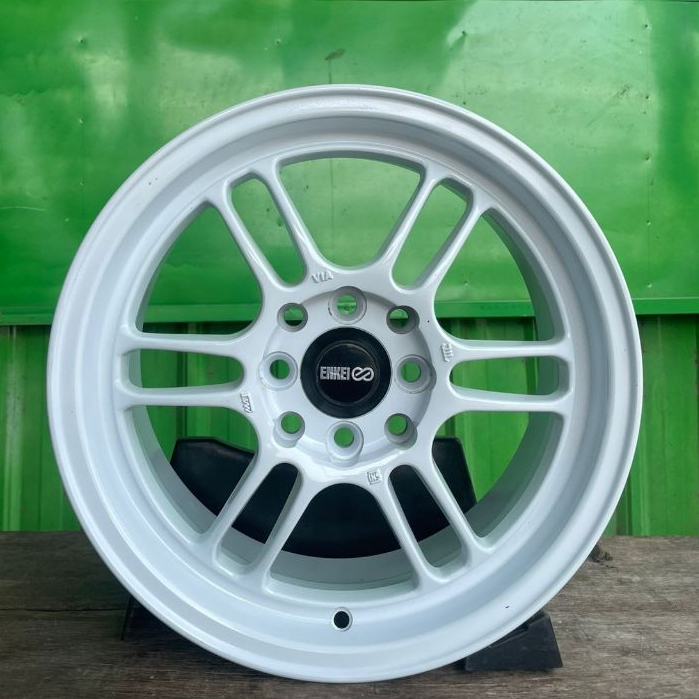 1 SET VELG RPF PREMA BARU R15 H4 dbl vcd 100/114 ET 40 WARNA Putih