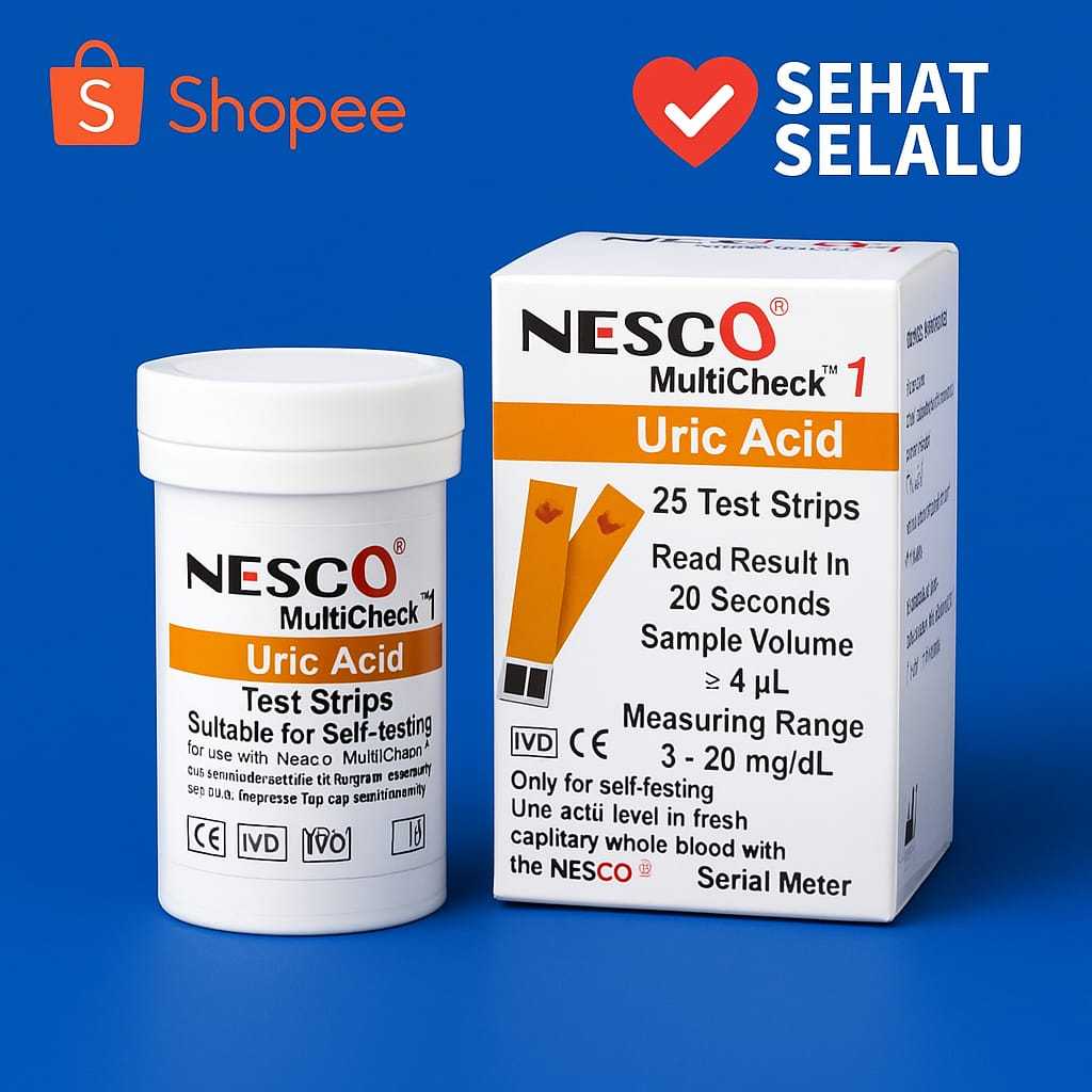 Asam urat Nesco strip / strip nesco asam urat / Uric Acid Nesco