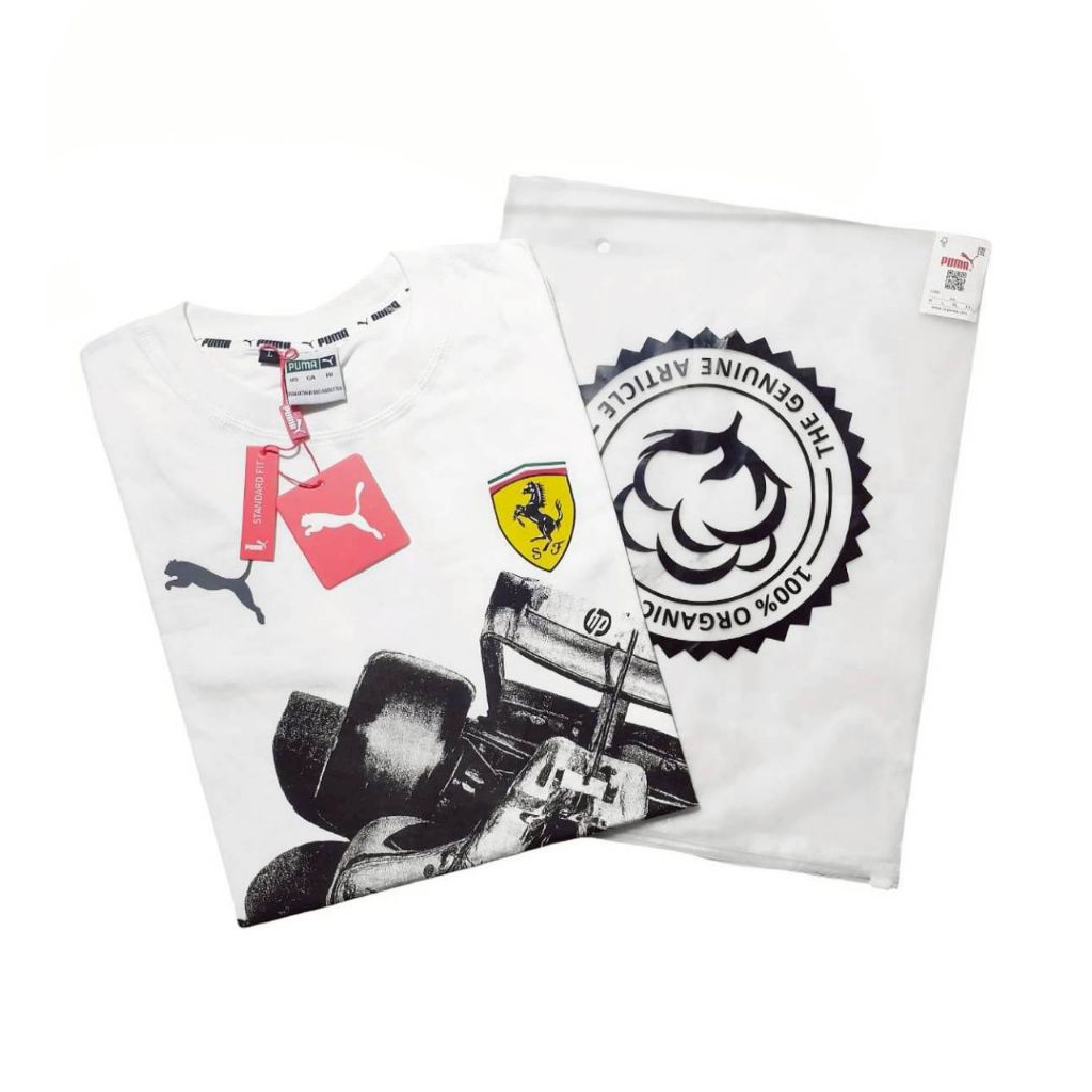 NEW ‼️ PUMA FERRARI T-Shirt Branded Premium Kaos Distro Lengan Pendek 100% Cotton Combed 24S Origina