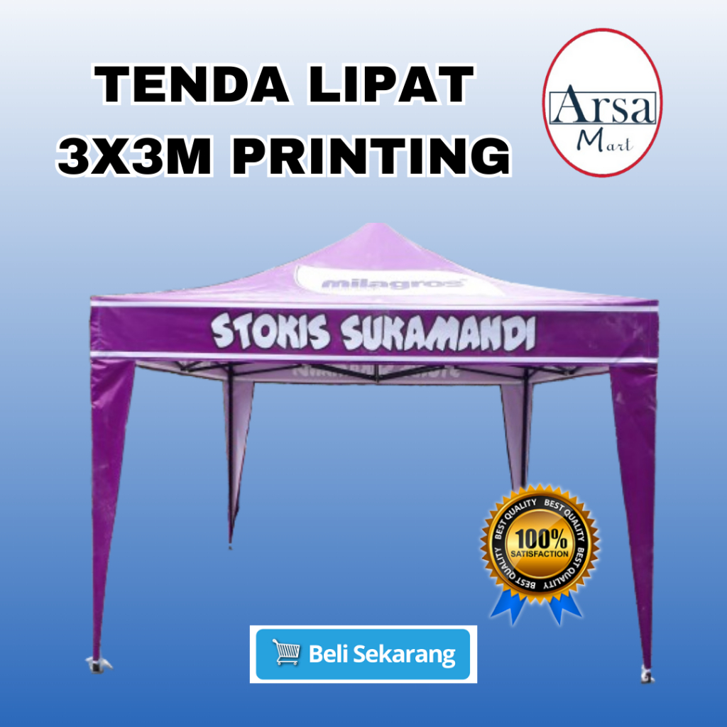 TENDA LIPAT 3x3 PRINTING CUSTOM