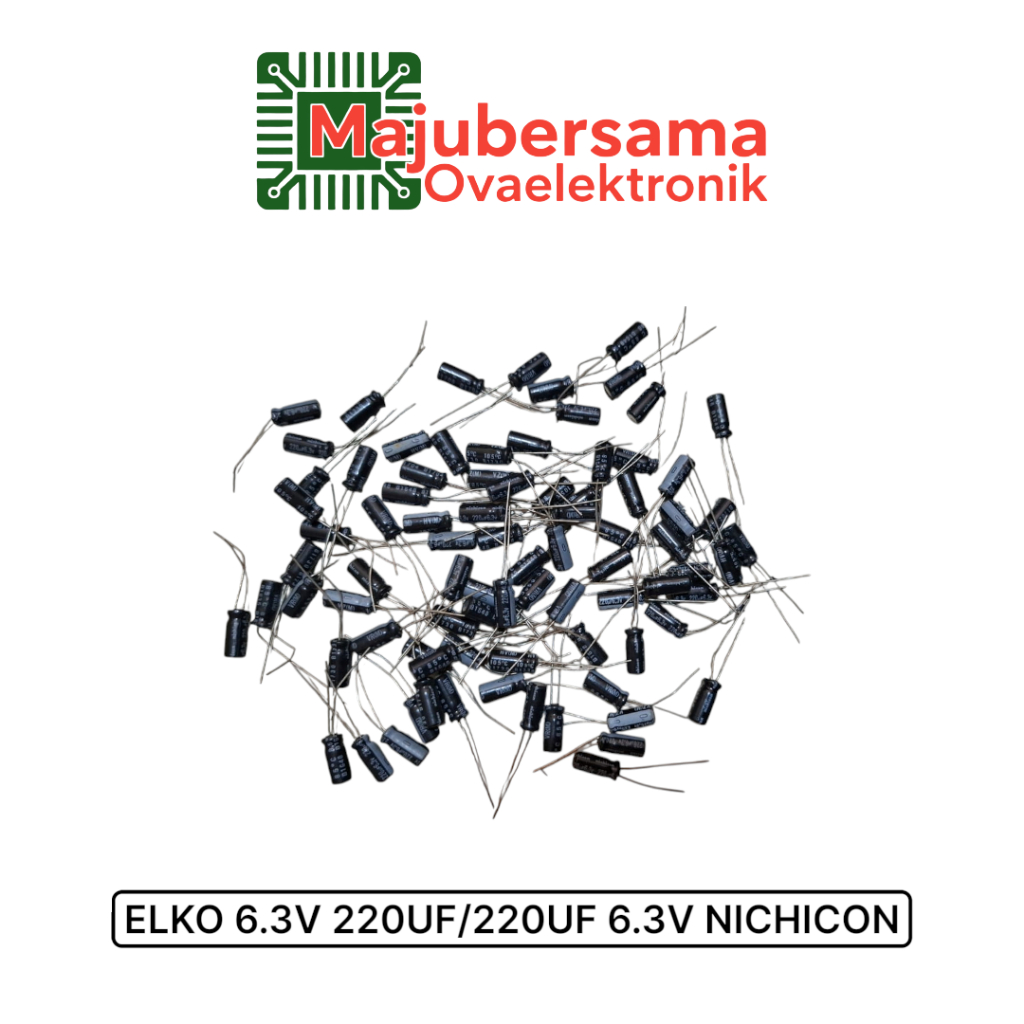 10pcs - Elko 6.3v 220uf / 220uf 6.3v NICHICON