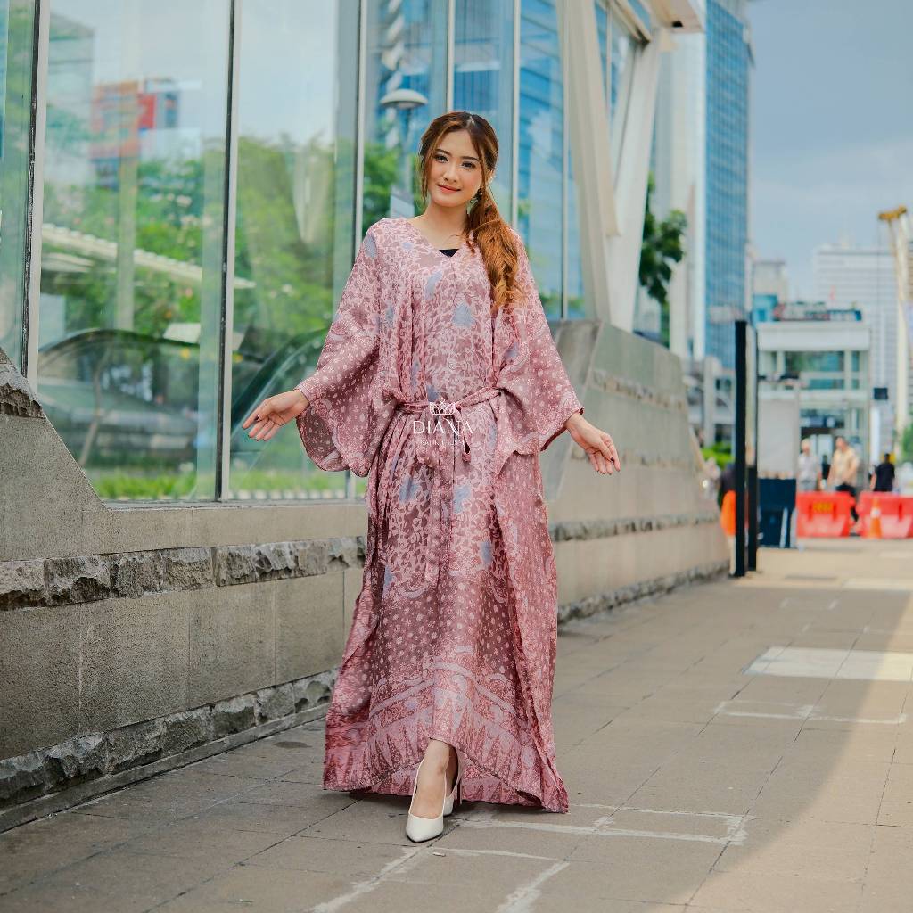 Diana Butik  -  LONG KAFTAN VISCOSE BATIK | Kaftan Batik Viscose | Kaftan Lebaran
