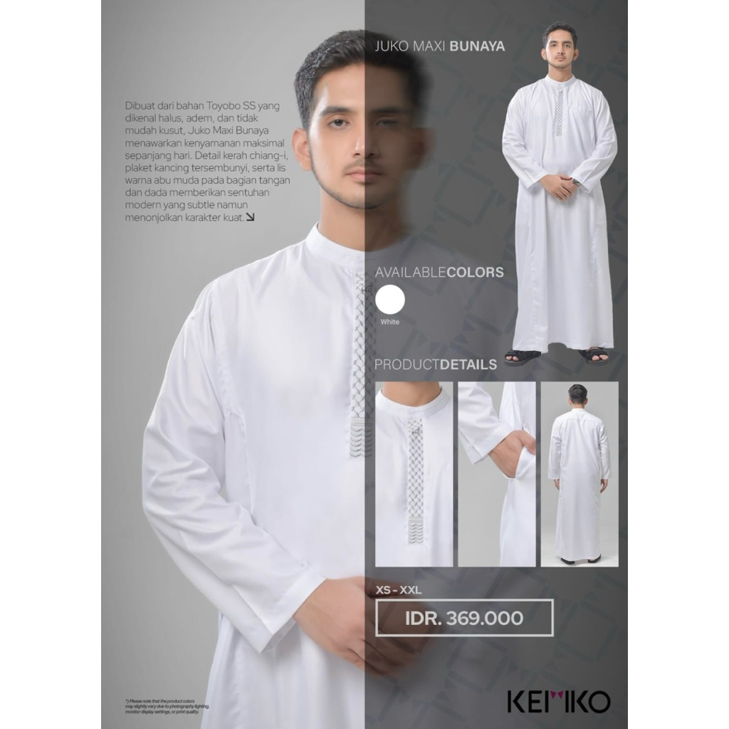 RABBANI ORIGINAL - juko koko JUKO MAXI BUNAYA BLG PUTIH