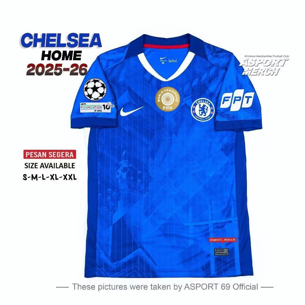 JERSEI CHELSEA HOME 2025 2026 TERBARU CHELSEA HOME 25-26