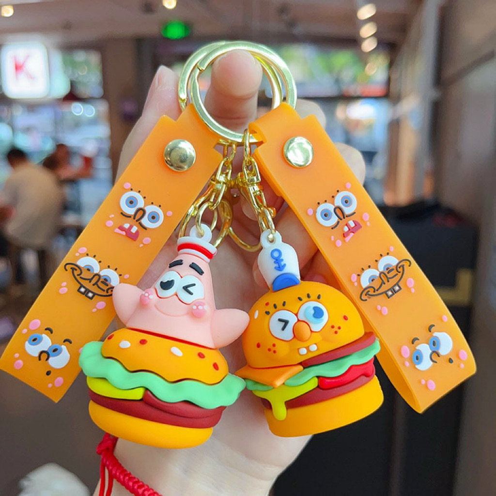 GK35 Gantungan Kunci Spongebob / Ganci Spongebob/ Keychain Spongebob/ Ganci Tas / Gantungan Kunci Ta