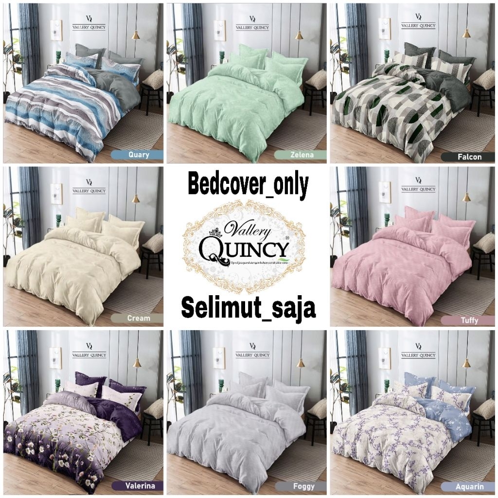 VALLERY QUINCY - Bed Cover Only / Bedcover Tanpa Sprei Bed Cover Vallery
