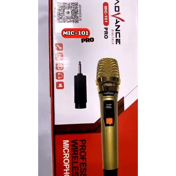 Advance Mic Karaoke Mikrofon Original Wireless Mic 101