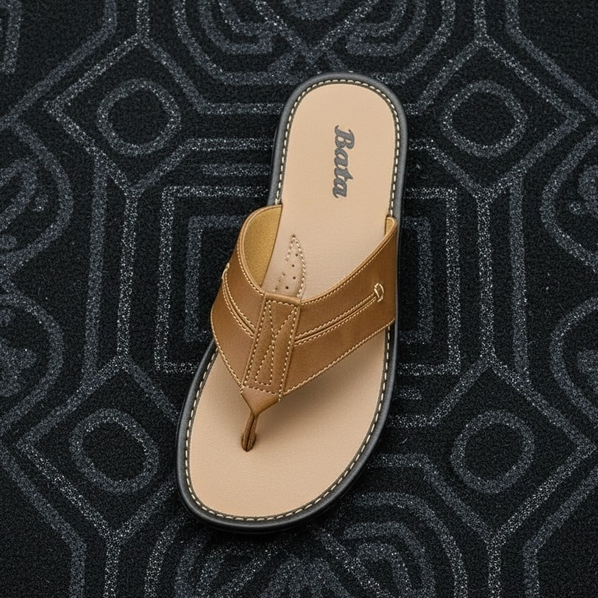 (COD) Sandal Kulit Jepit Bata/Sendal Pria Jepit Kulit/Sandal Bata Kulit Asli Dewasa/Sandal Pria Tamp