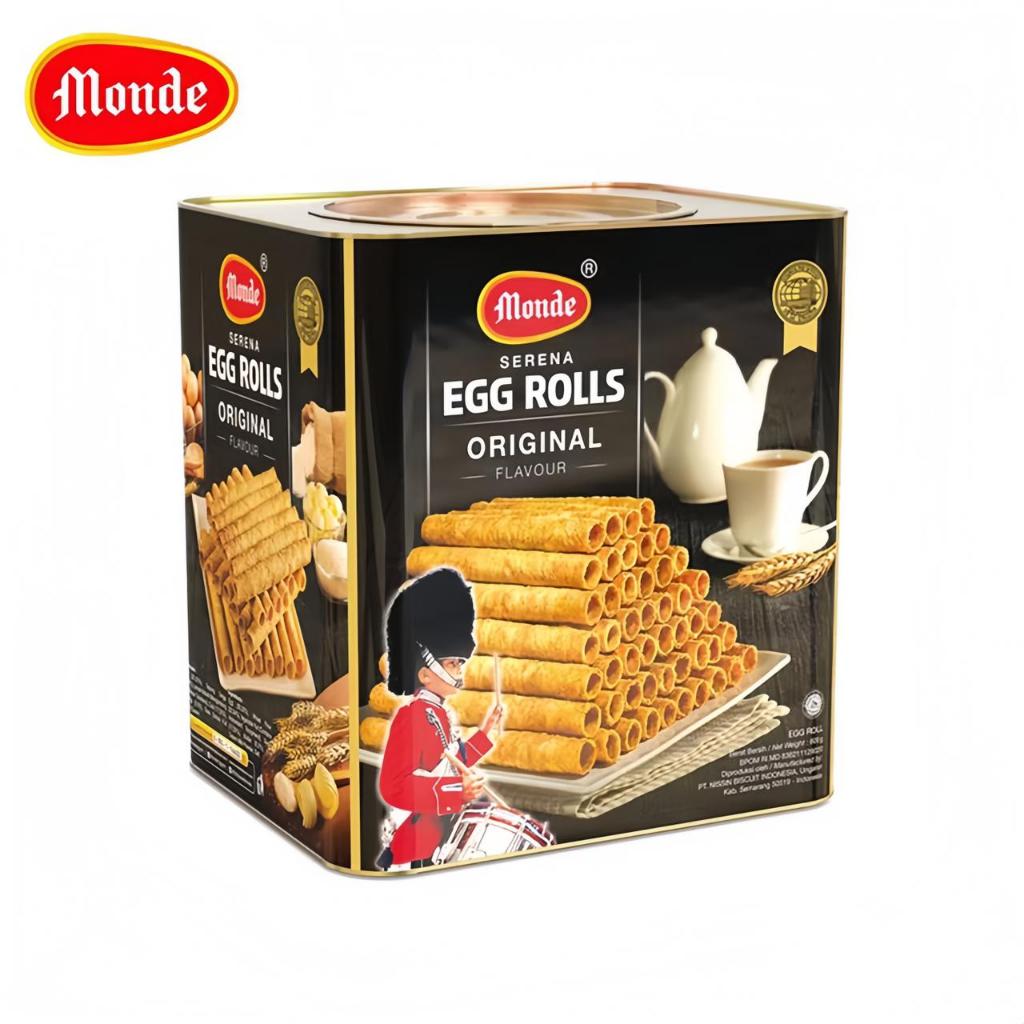 Monde Serena Egg Roll Original 600 gr Jajan Lebaran, Jajan Kaleng Lebaran, Bingkisan Lebaran, Parcel