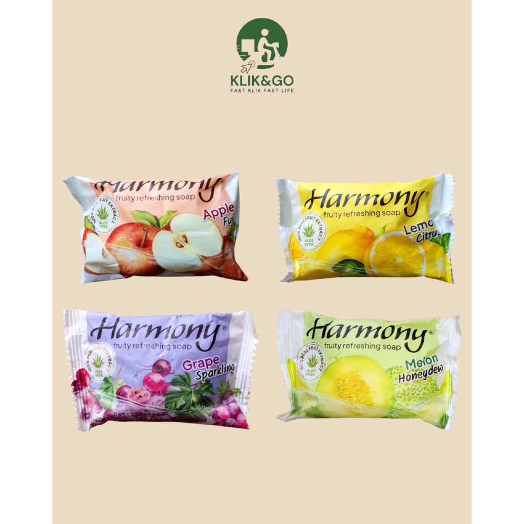 Sabun Harmony - Sabun Batang - Sabun Harmony Apple Fuji - Sabun Harmony Lemon Citrus - Sabun Harmony