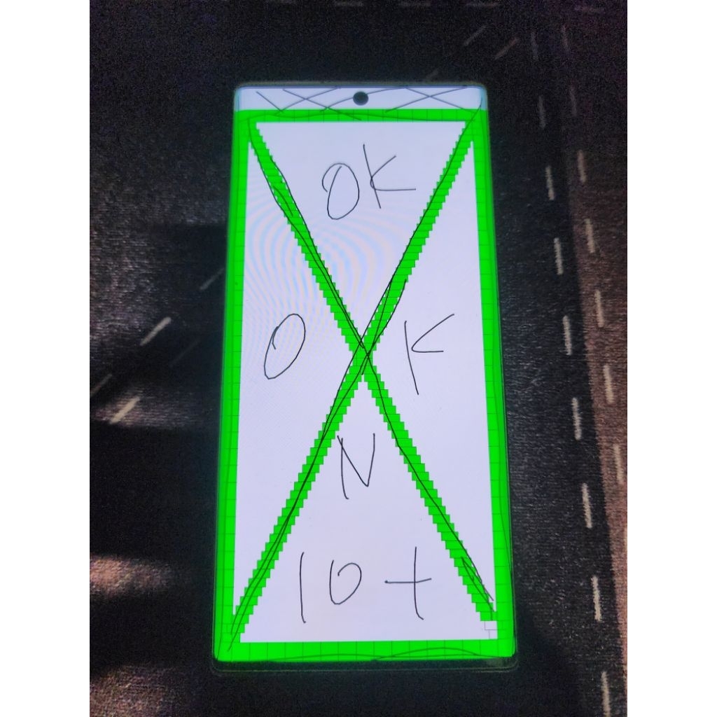 LCD samsung Note 10 plus original copotan minus ringan normal