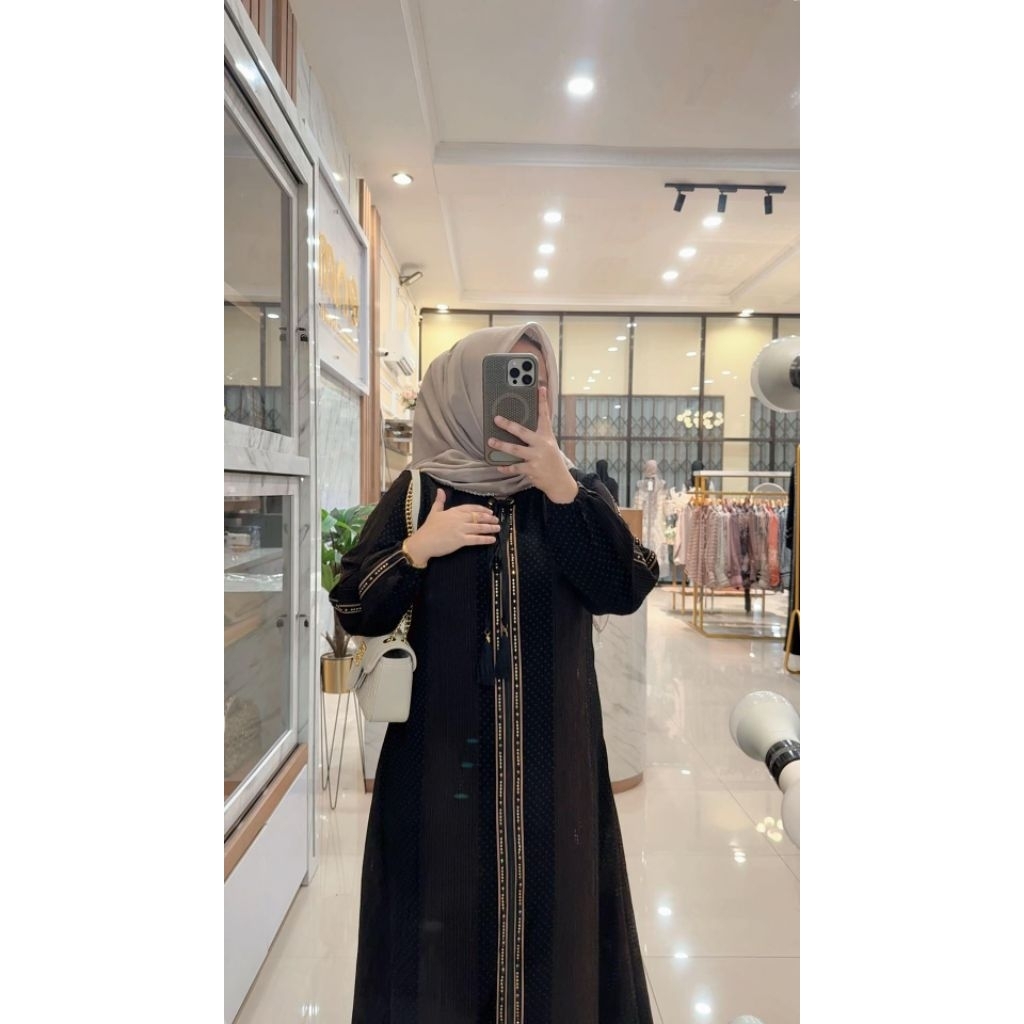 ABAYA SHAFIRA by enmi/abaya aurelia enmi butik/ENMI BUTIK/hikmat kw/gamis viral/gamis elegan/gamis s