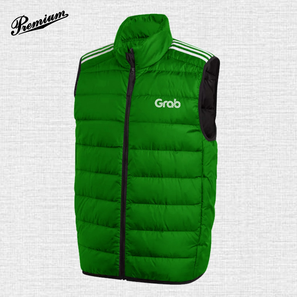 Rompi Grab Ojol | Jaket Grab Original | Rompi Safety Grab Rompi Hiking Pria Ojol Grab Tebal Anti Din