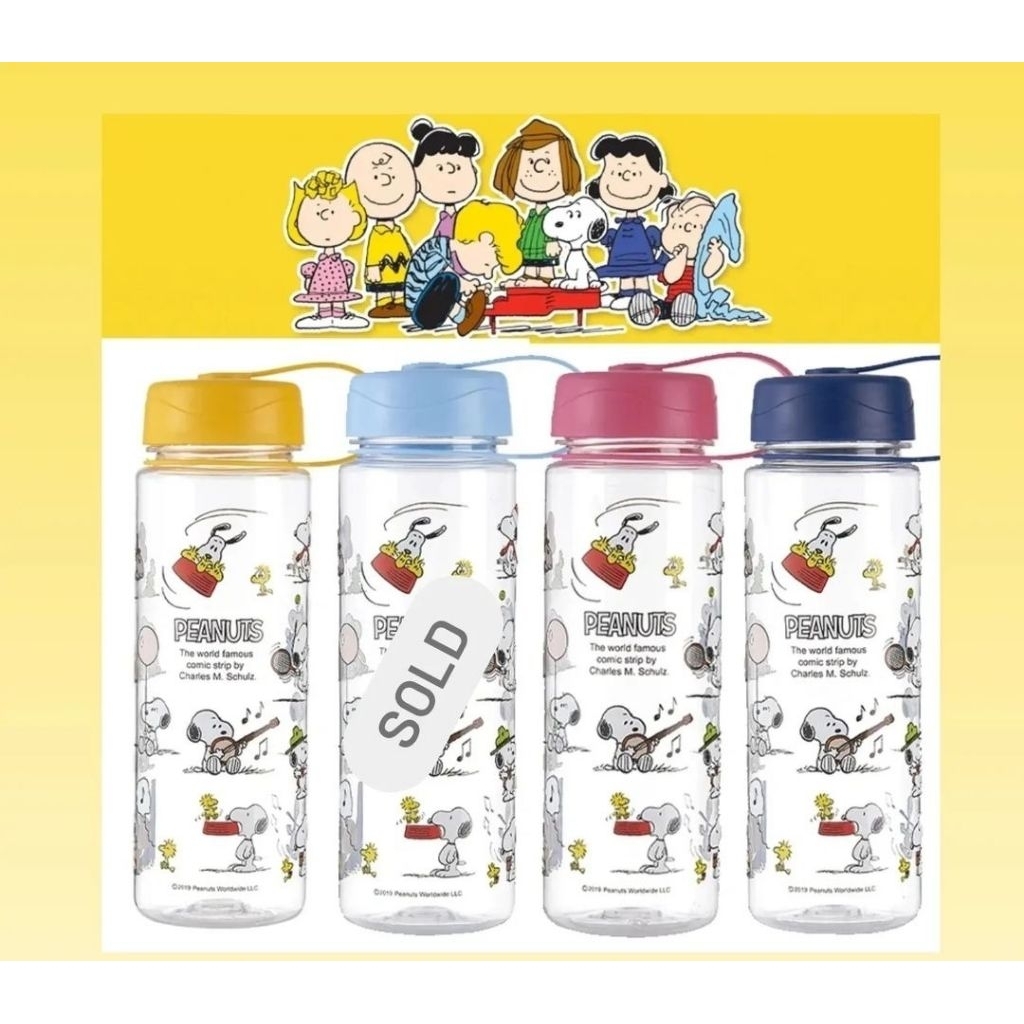 Botol Minum Snoopy Plastik 500ml