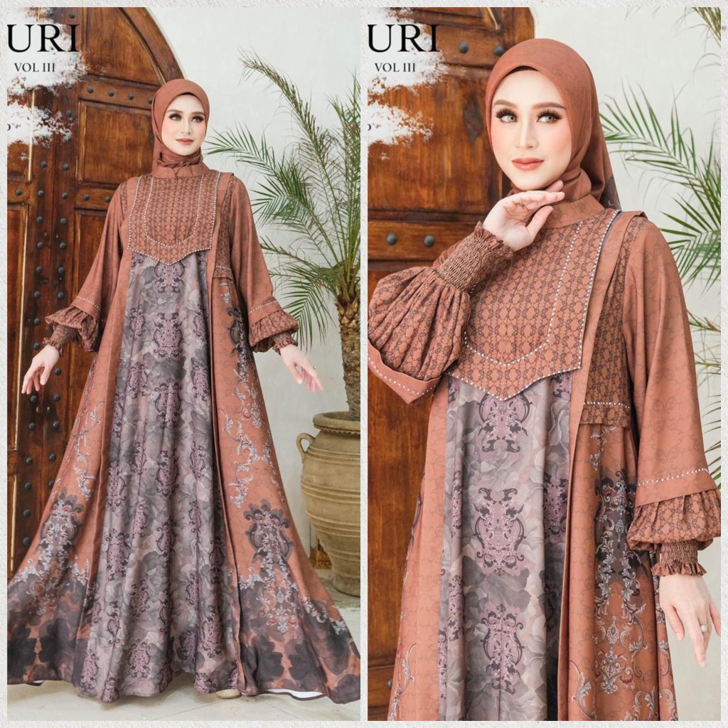 (OMEIRO SYARI)MAYURI SERIES OMEIRO GAMIS LEBARAN TERBARU