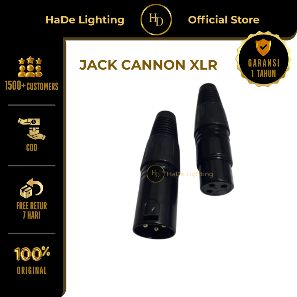 Jack Canon XLR Sepasang - Jek XLR Male Female XLR Jack
