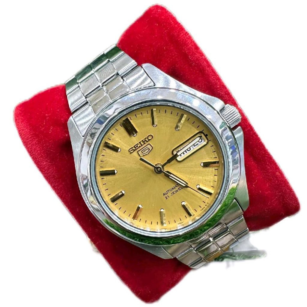 SEIKO 5 AUTOMATIC GOLD DIAL ORIGINAL