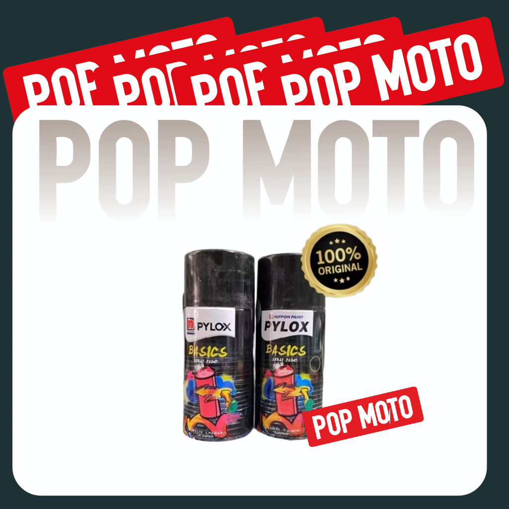 Pylox Basics Nippon Paint 300cc Cat Semprot Pilok Pilox Biru Putih Hitam Clear Silver Epoxy Hijau Go