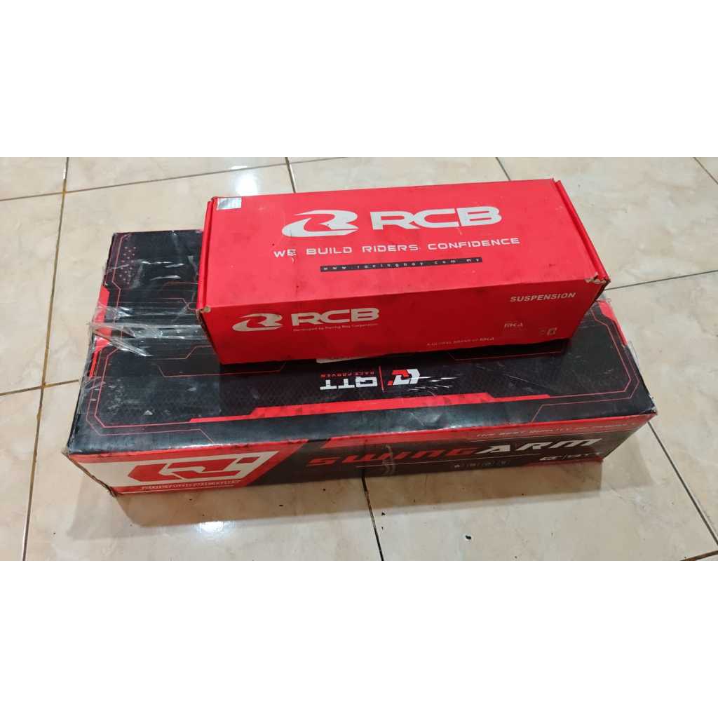 Paket Swing Arm Satria Fu QTT Grey Mounting atas dan Monoshock RCB Db2 line 203mm PNP Tinggal Pasang