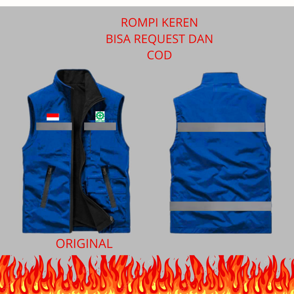 Rompi SAFETY First / Rompi Proyek Vest Kerja Lapangan / Rompi K3 Serbaguna Bahan Anti Air Rompi Safe