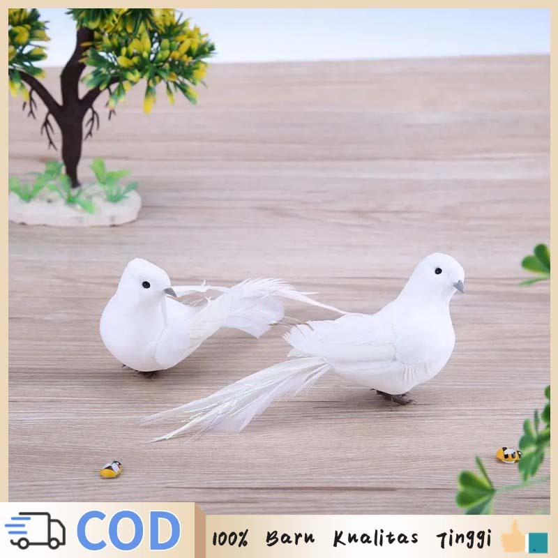 Burung Hias Burung Merpati Hiasan 12cm Hiasan Burung Merpati Artificial Burung Merpati Mainan